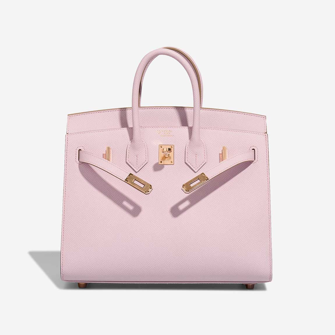 👜Birkin HSS 25 Epsom Mauve Pâle / Rose Sakura Golden Lock
