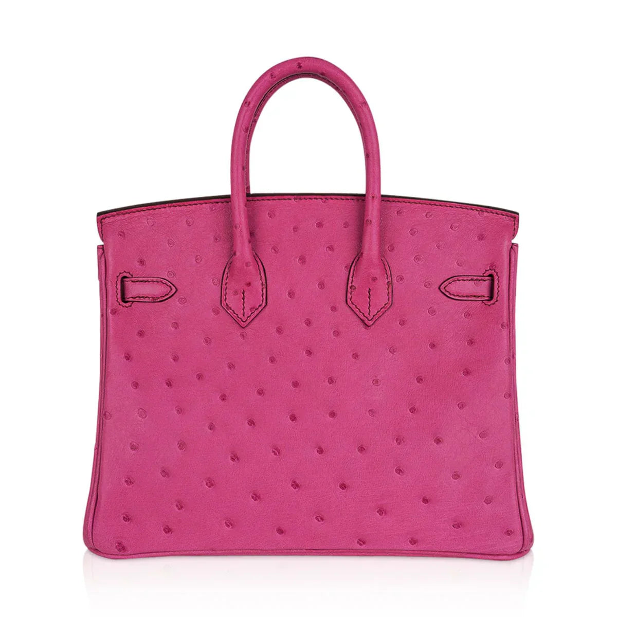 👜Birkin 25 Bag Fuchsia Ostrich with Palladium Hardware