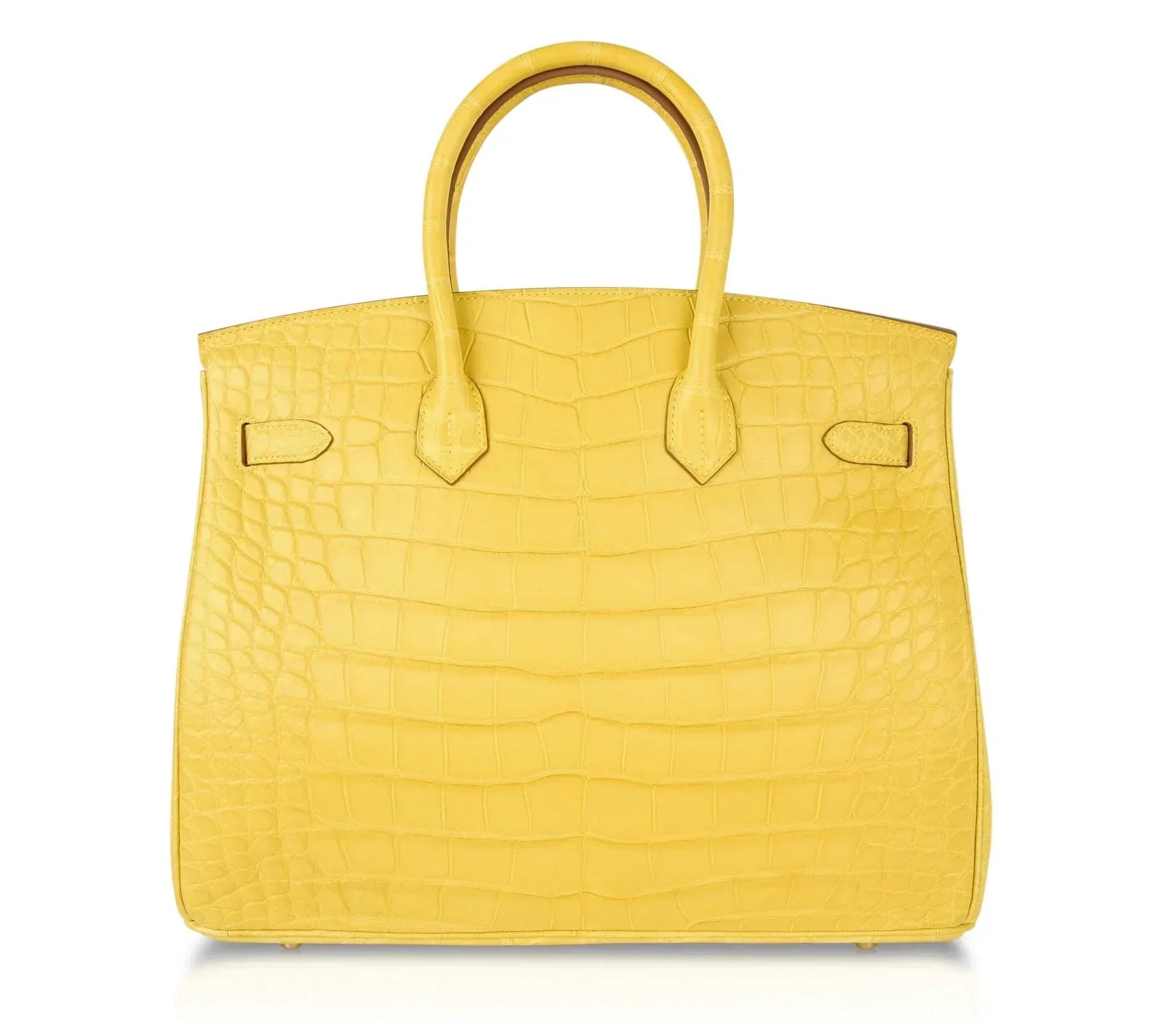 👜Birkin 35 Bag Matte Alligator Mimosa Gold Hardware Crazy Fabulous