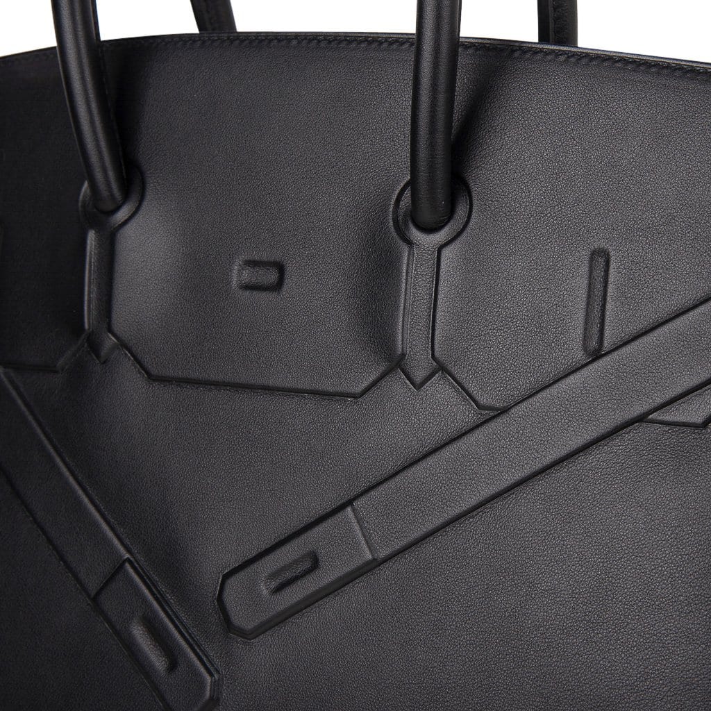 👜Shadow Birkin 35 Bag Limited Edition Black Swift Leather New