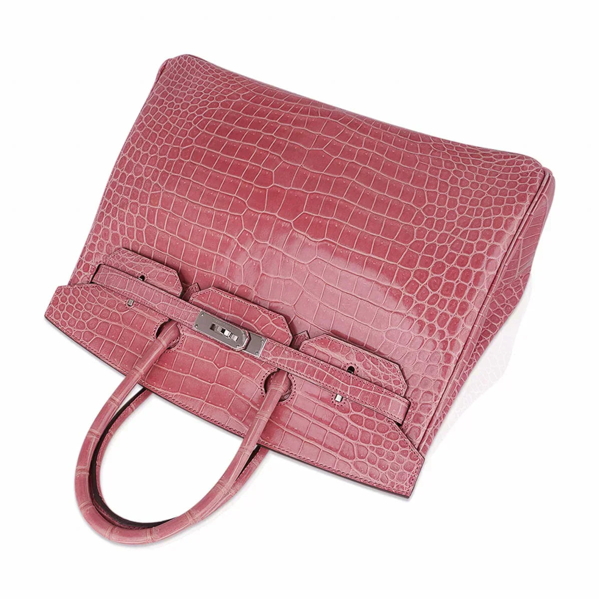 👜Birkin 35 Rose Indien Porosus Crocodile Bag – Rare Retired Color