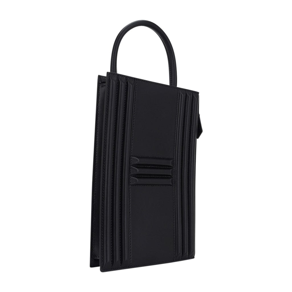 👜Limited Edition Cadena Bag Black Tadelakt Leather