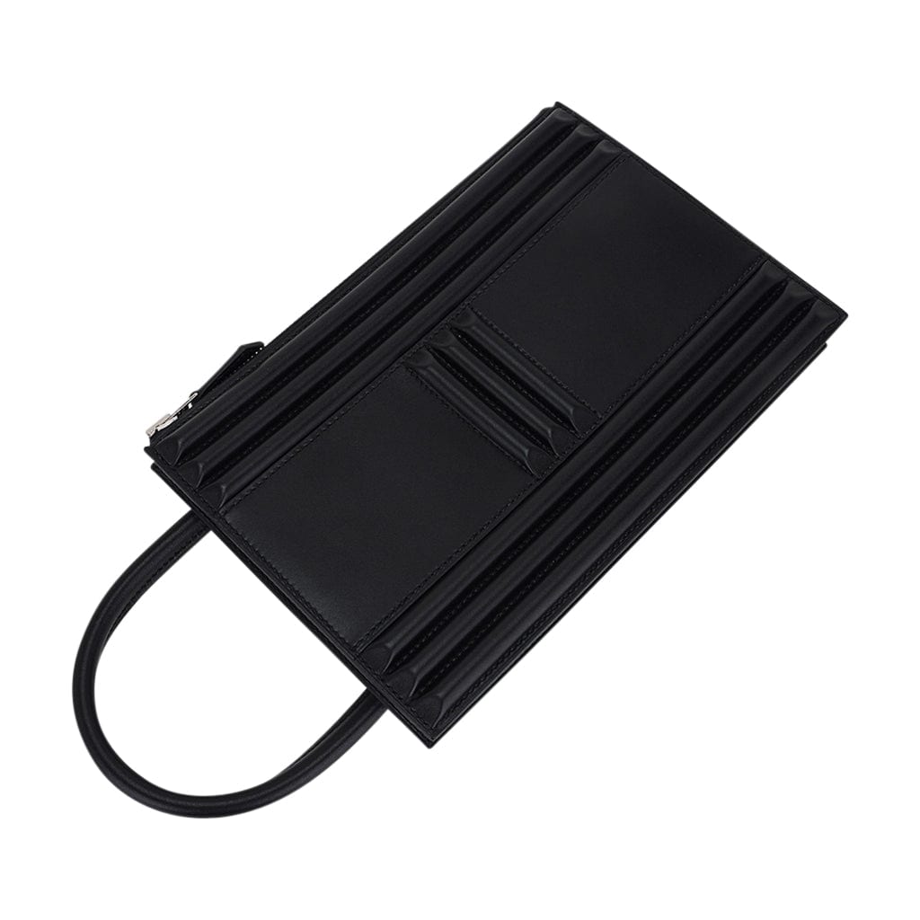 👜Limited Edition Cadena Bag Black Tadelakt Leather
