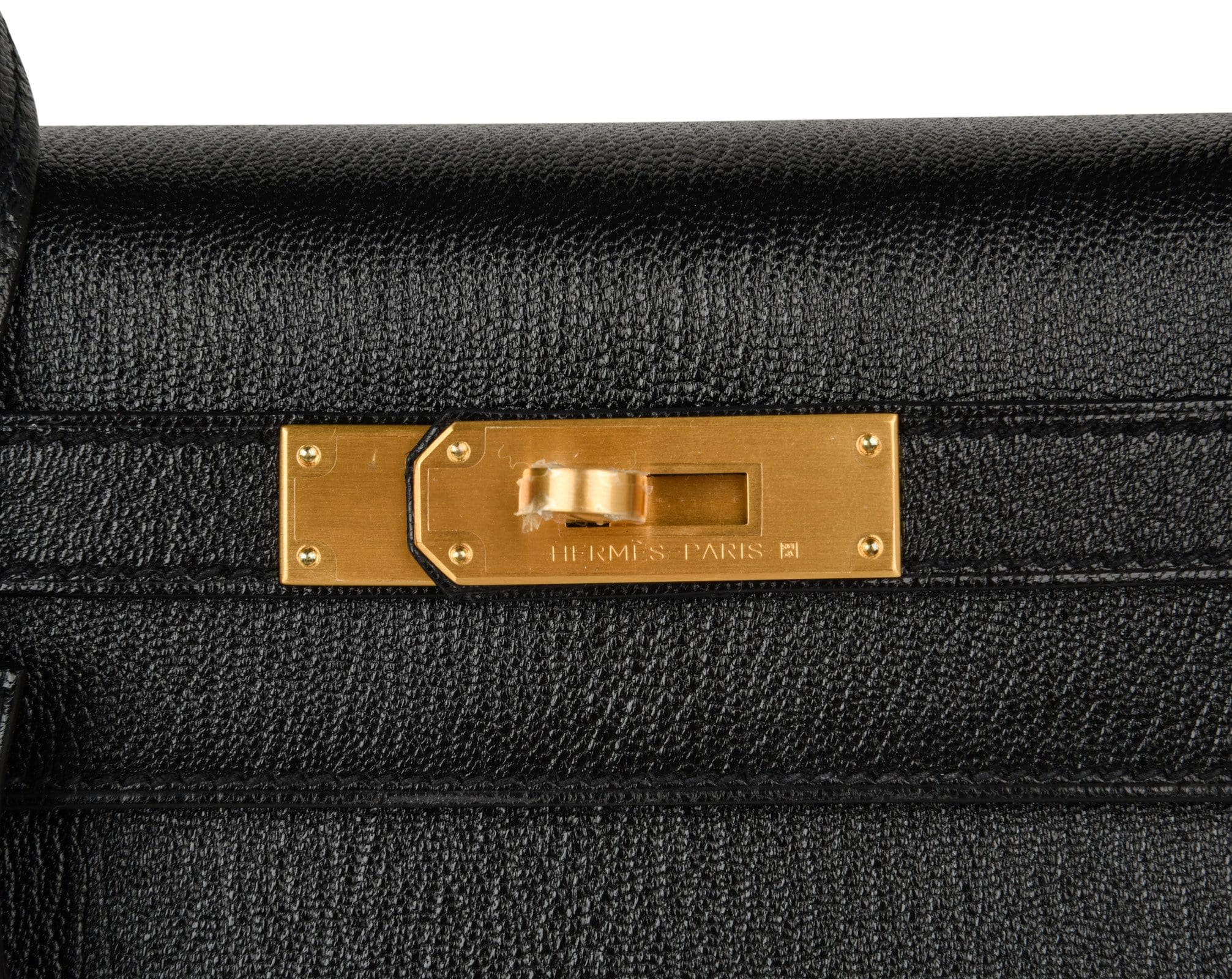 👜Kelly HSS 28 Bag Sellier Black Chevre Vermillion Interior Brushed Gold