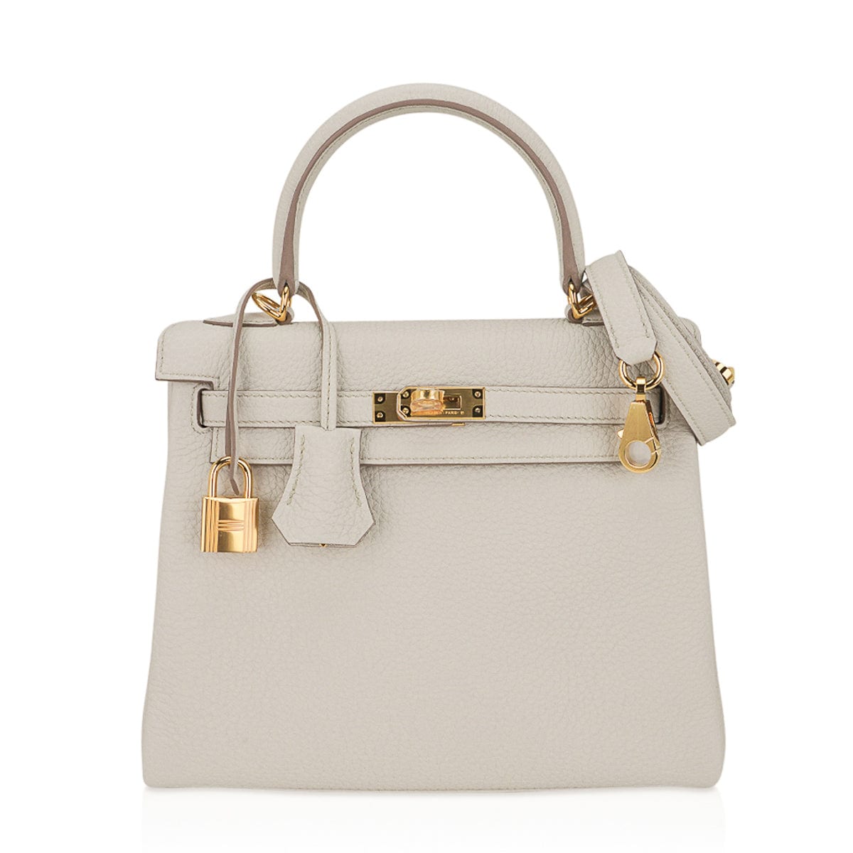 👜Kelly 25 Retourne Bag Beton Togo Leather with Gold Hardware