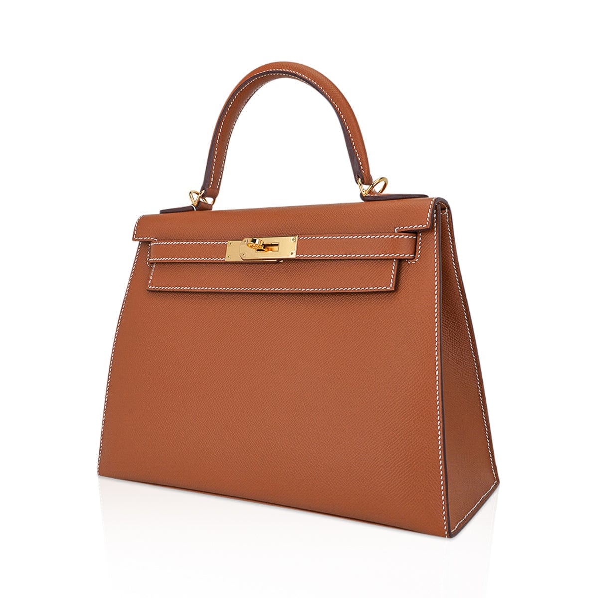 👜Kelly 28 Sellier Bag Gold Epsom Leather with Gold Hardware