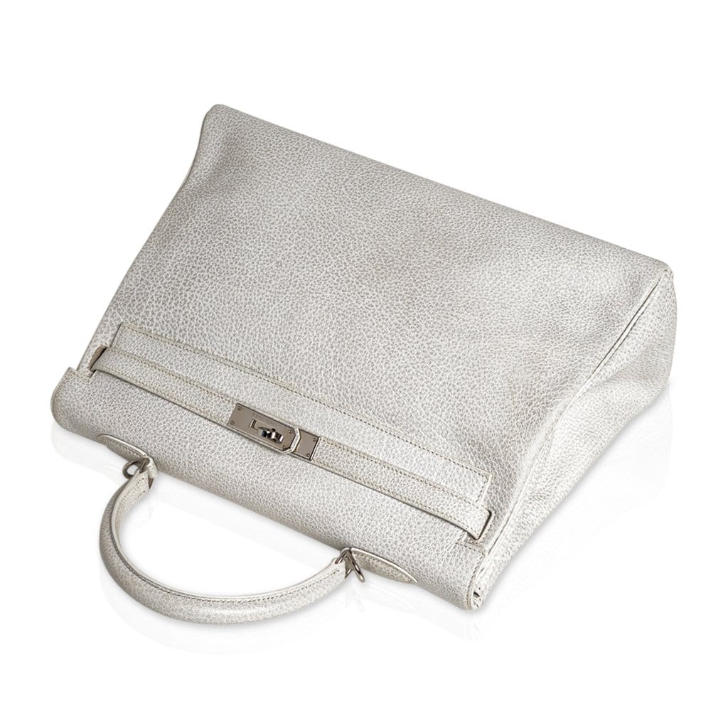 👜Kelly 35 Bag Dalmation Buffalo Skipper Palladium Hardware