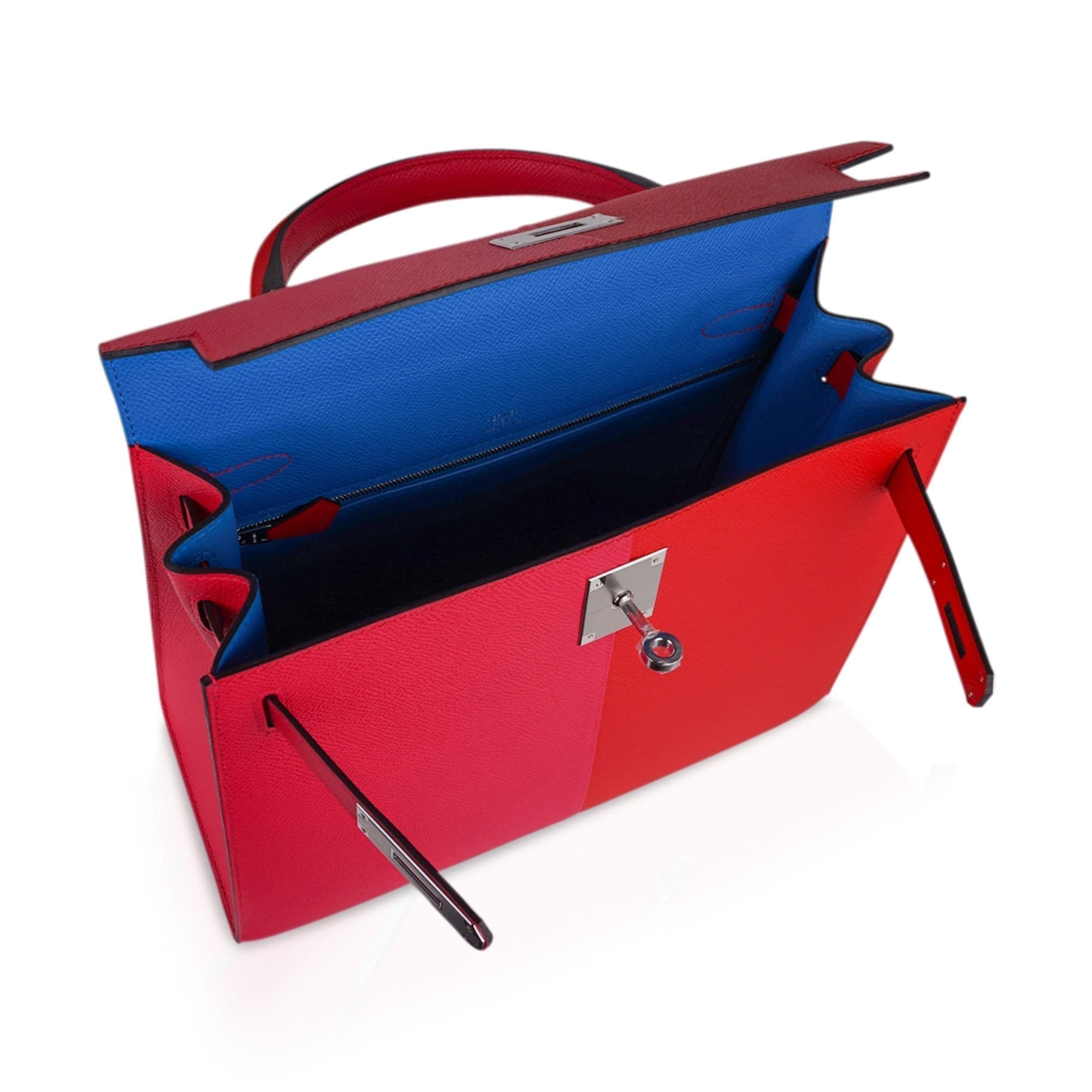 👜Kelly 28 Casaque Sellier Bag Rouge de Coeur/Rose Extreme Limited Edition