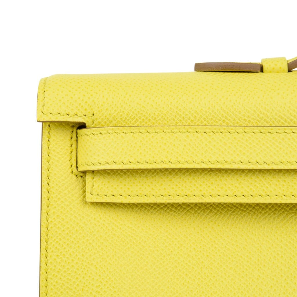 👜Kelly Cut Bag Clutch Souffre Rare to Find Epsom Leather