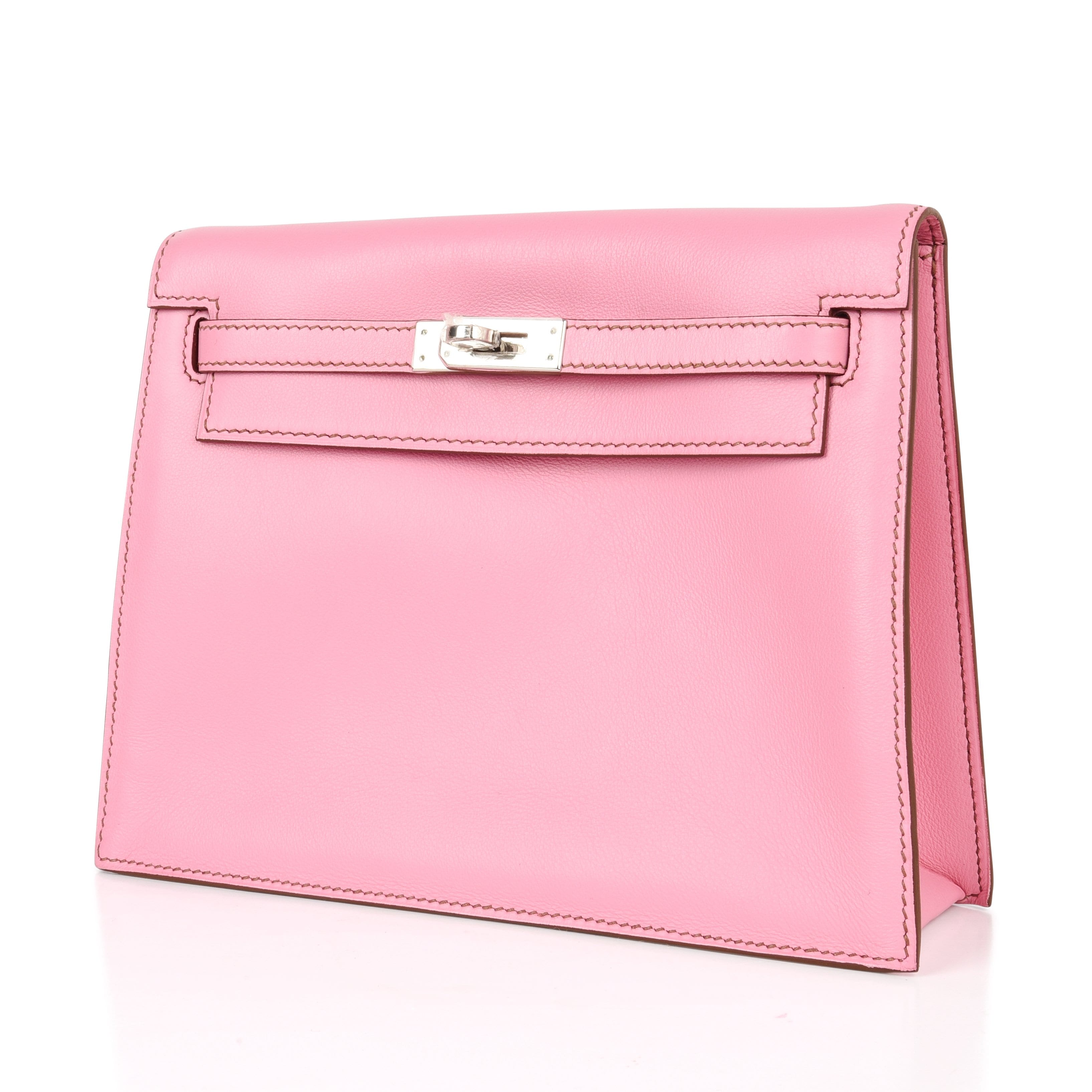 👜Kelly Danse Bag 5P Pink Swift Palladium