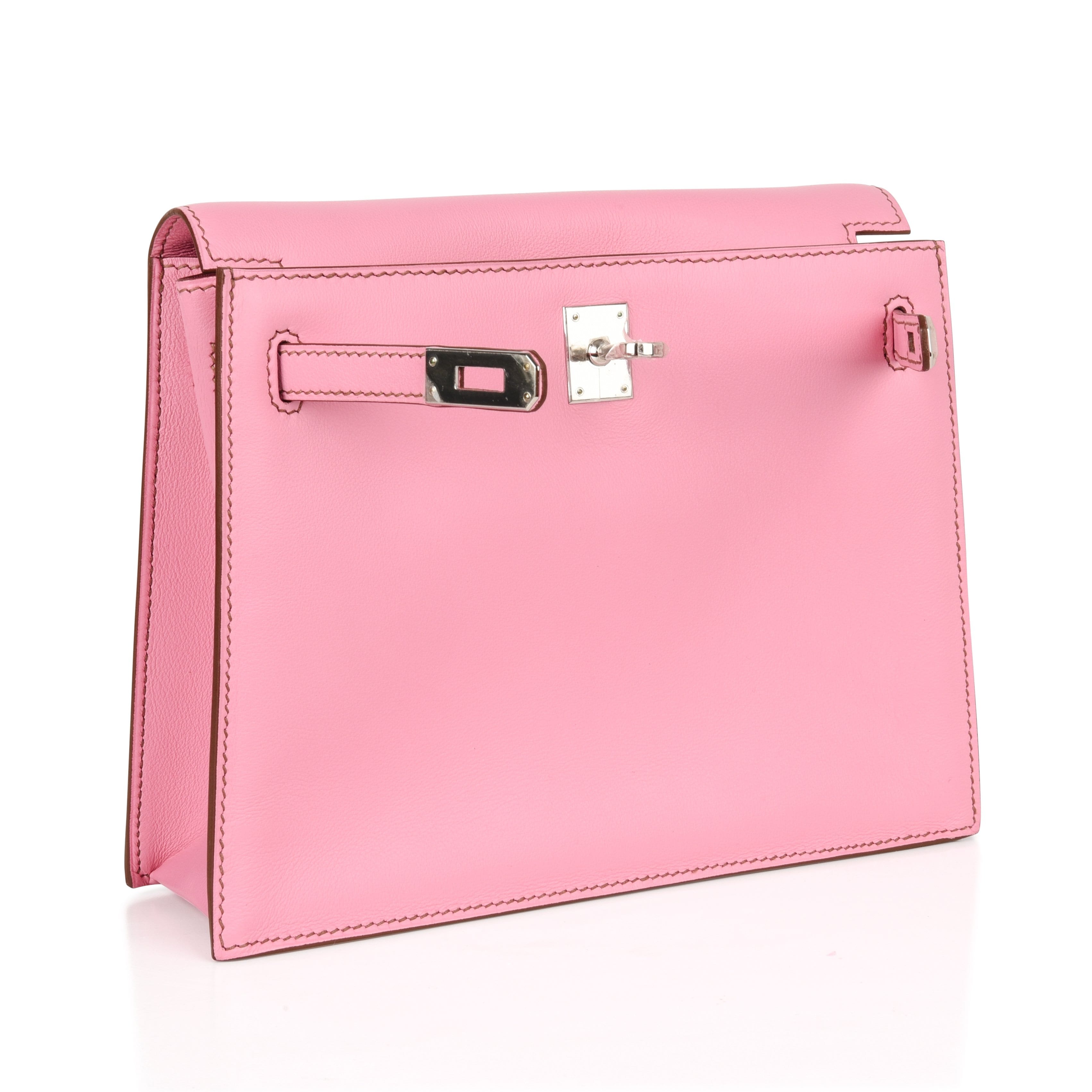👜Kelly Danse Bag 5P Pink Swift Palladium