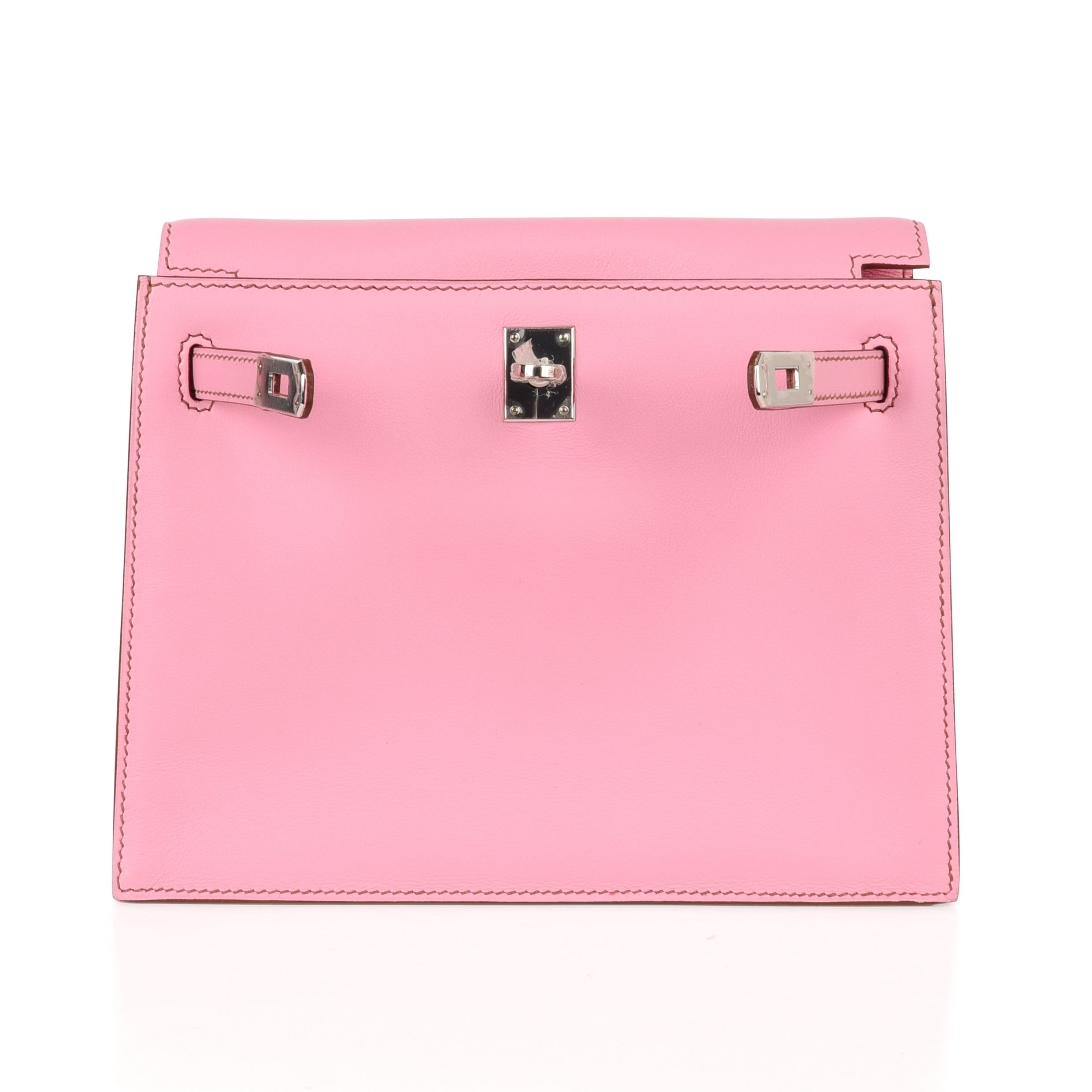 👜Kelly Danse Bag 5P Pink Swift Palladium