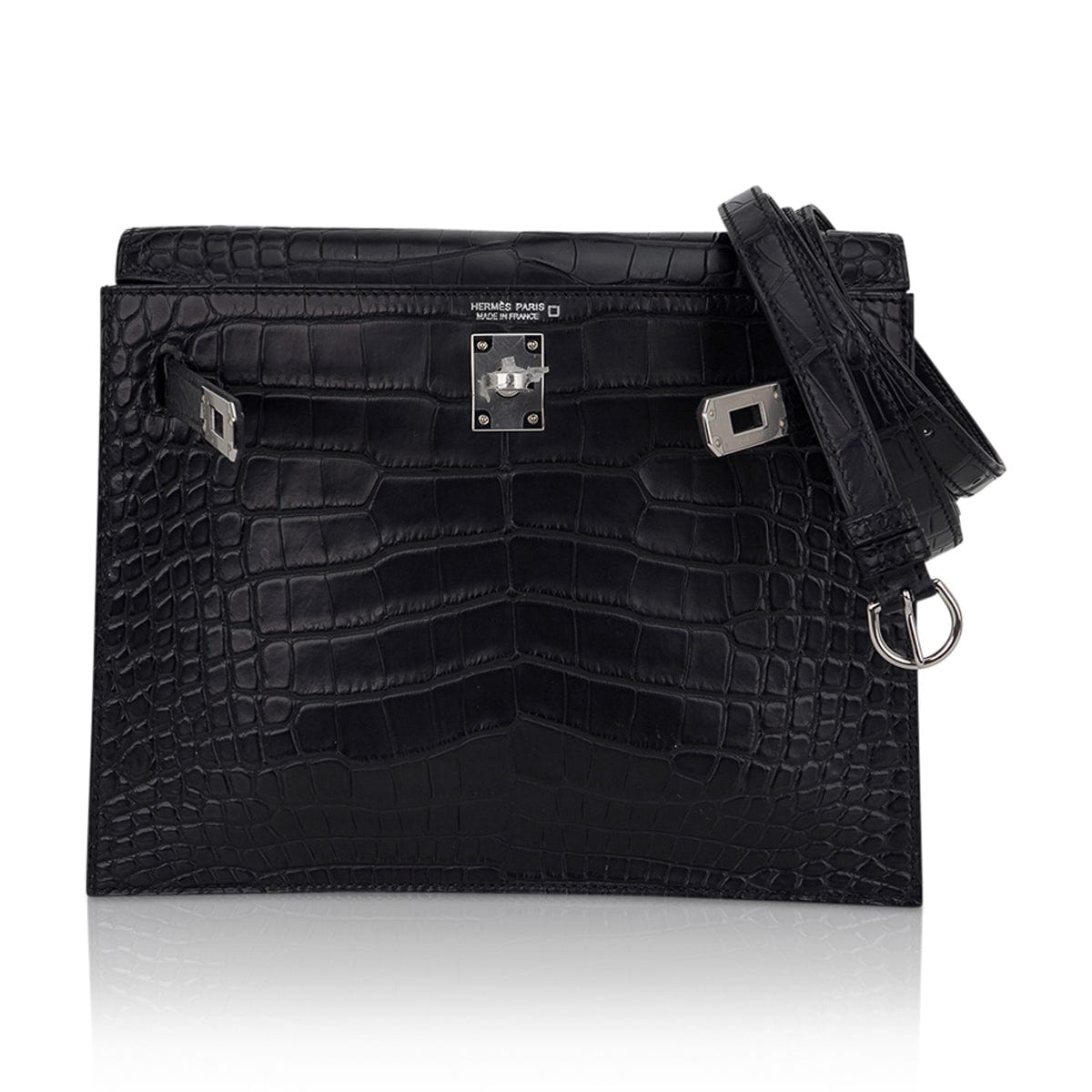 👜Limited Edition Kelly Danse Bag Matte Black Crocodile