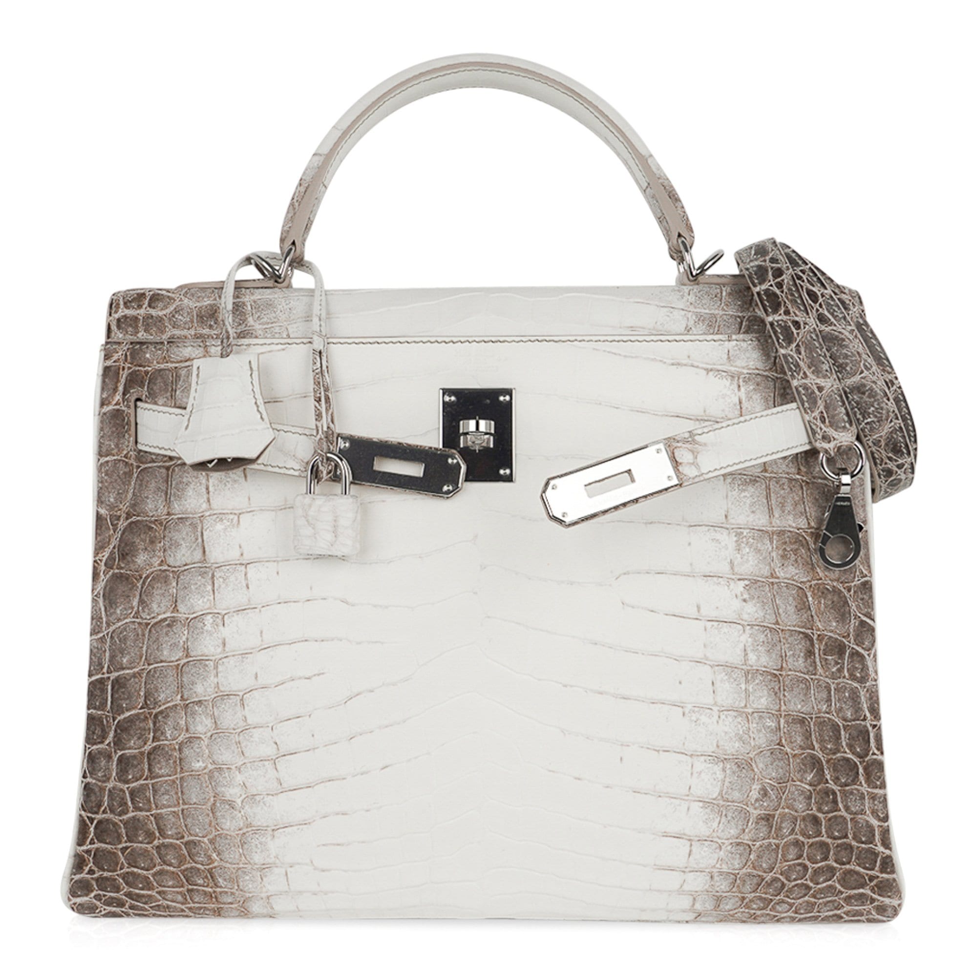 👜Limited Edition Kelly 32 Bag Himalaya Crocodile with Palladium Hardware