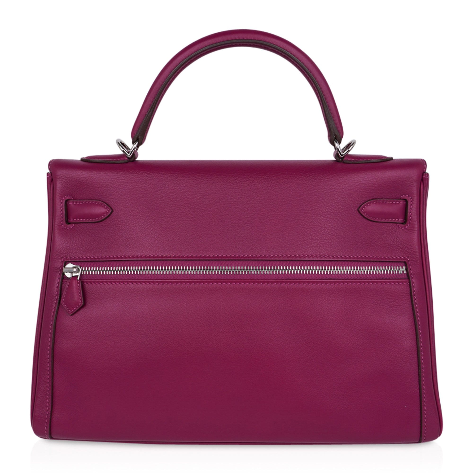 👜Limited Edition Kelly 32 Lakis Bag Tosca Swift Leather with Palladium Hardware