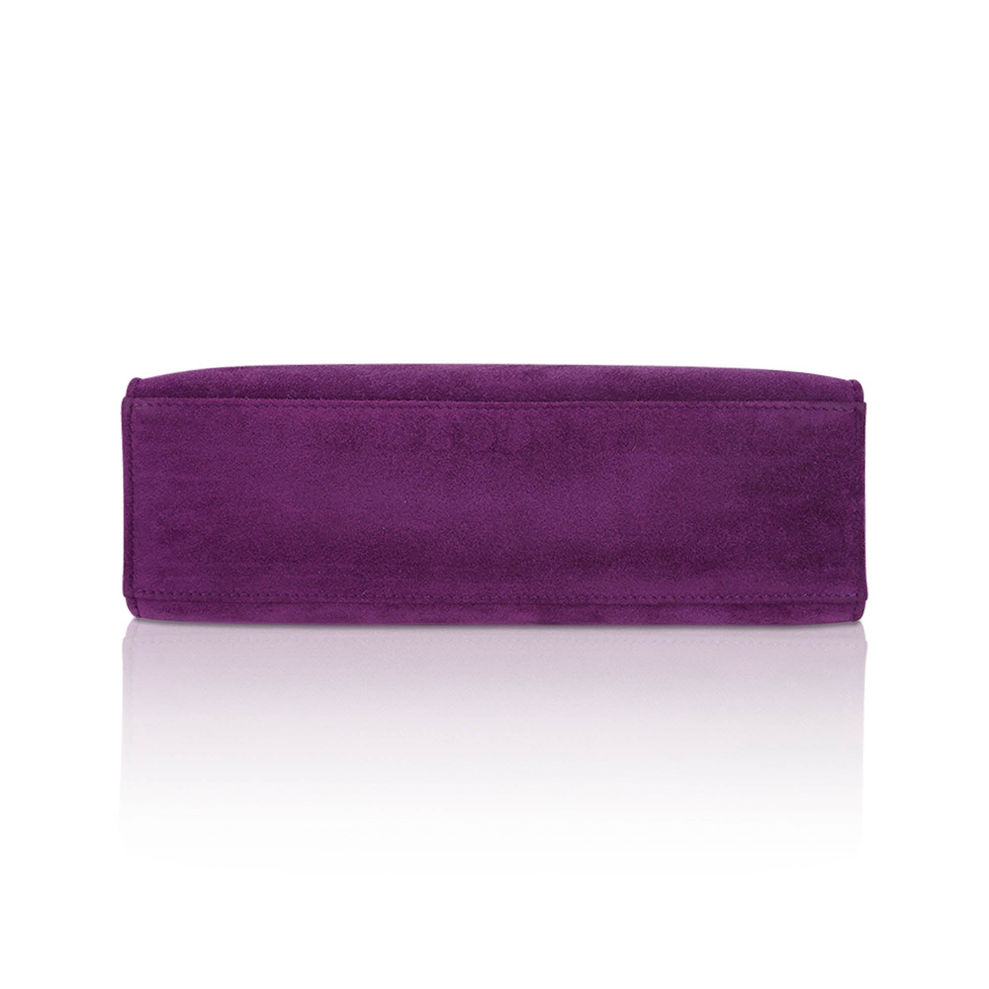 👜Limited Edition Kelly Pochette Violet Doblis Clutch Bag with Palladium Hardware