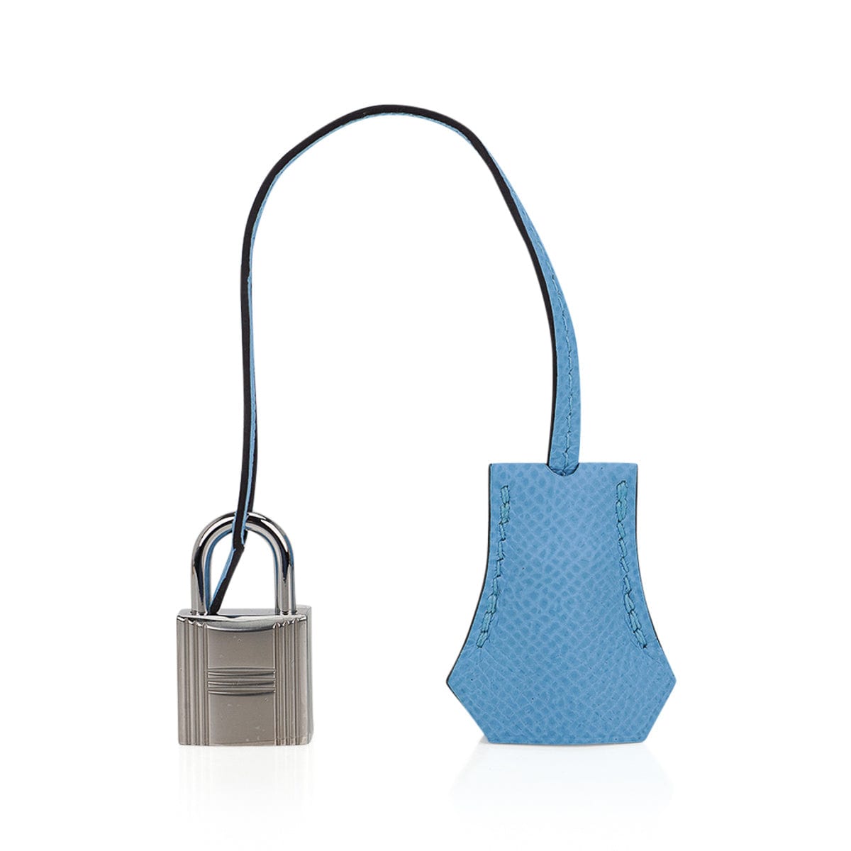 👜Kelly Sellier 25 Bag Blue Celeste Palladium Epsom Leather