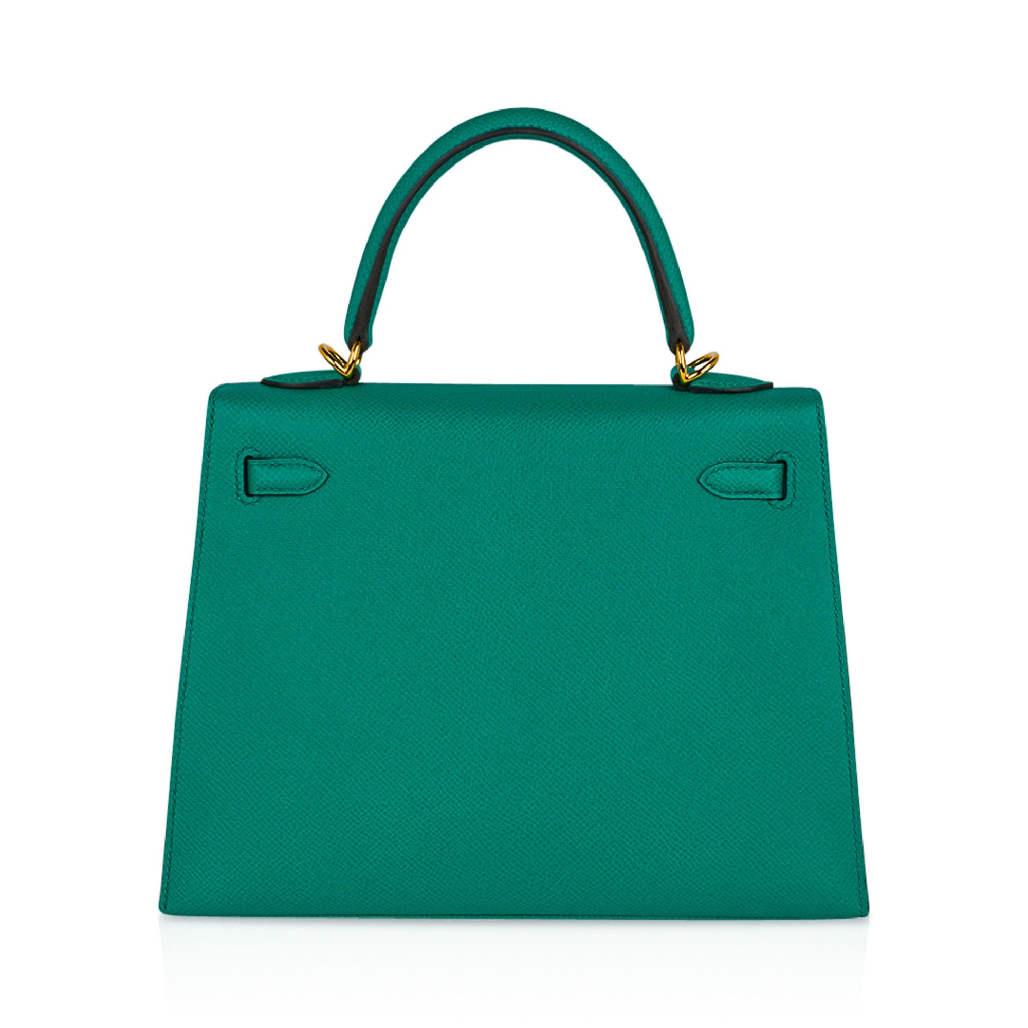 👜Kelly 25 Sellier Bag Jade Epsom Leather with Gold Hardware