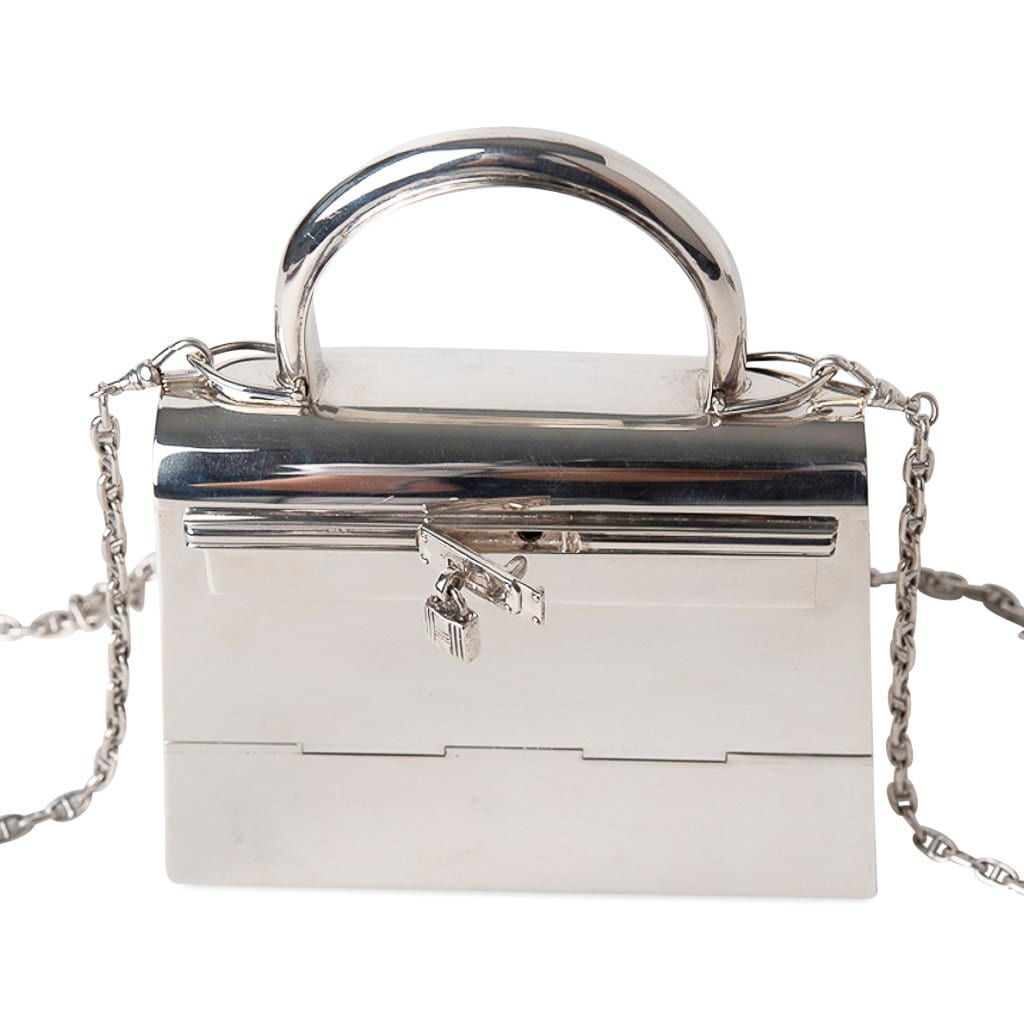 👜Kelly 15 Bag Sterling Silver Vintage Limited Edition Chaine D’Ancre Strap