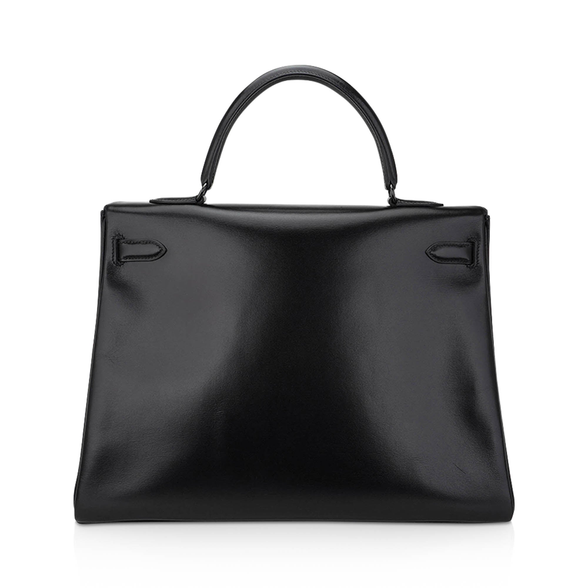 👜Limited Edition Kelly 32 Bag So Black Box Leather