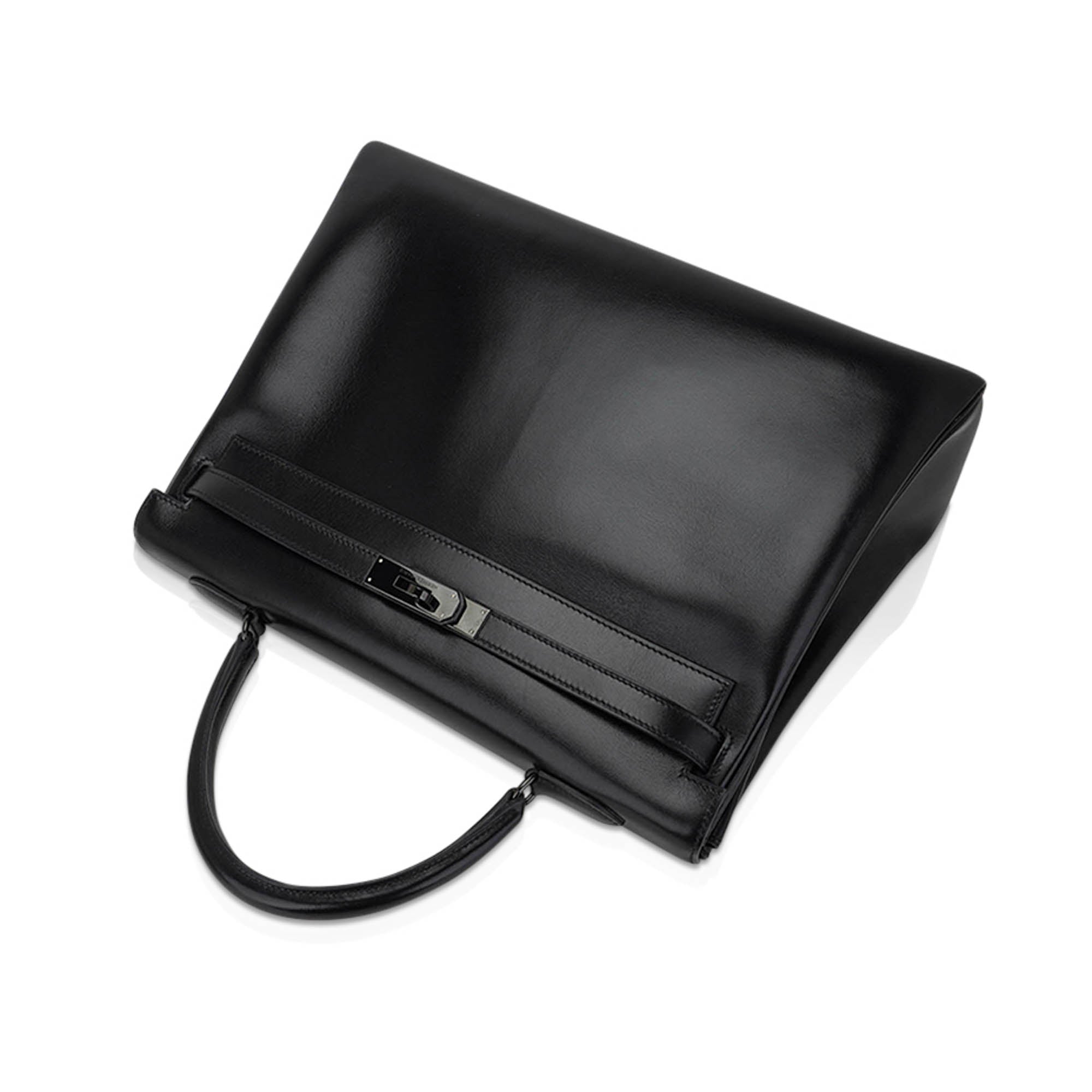 👜Limited Edition Kelly 32 Bag So Black Box Leather