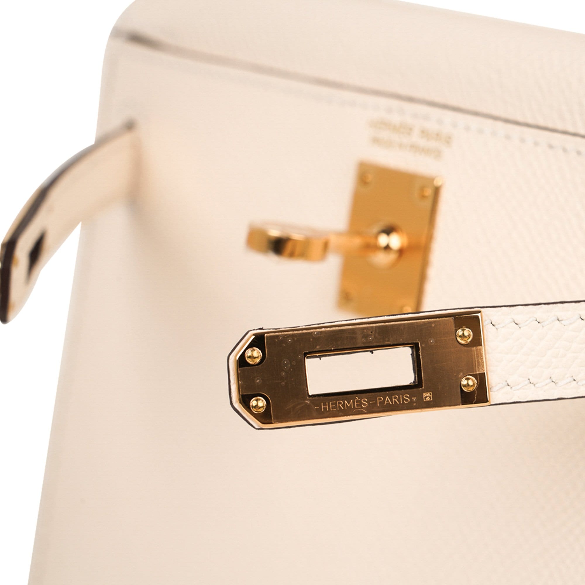 👜Mini Kelly 20 Bag Sellier Nata Epsom with Gold Hardware