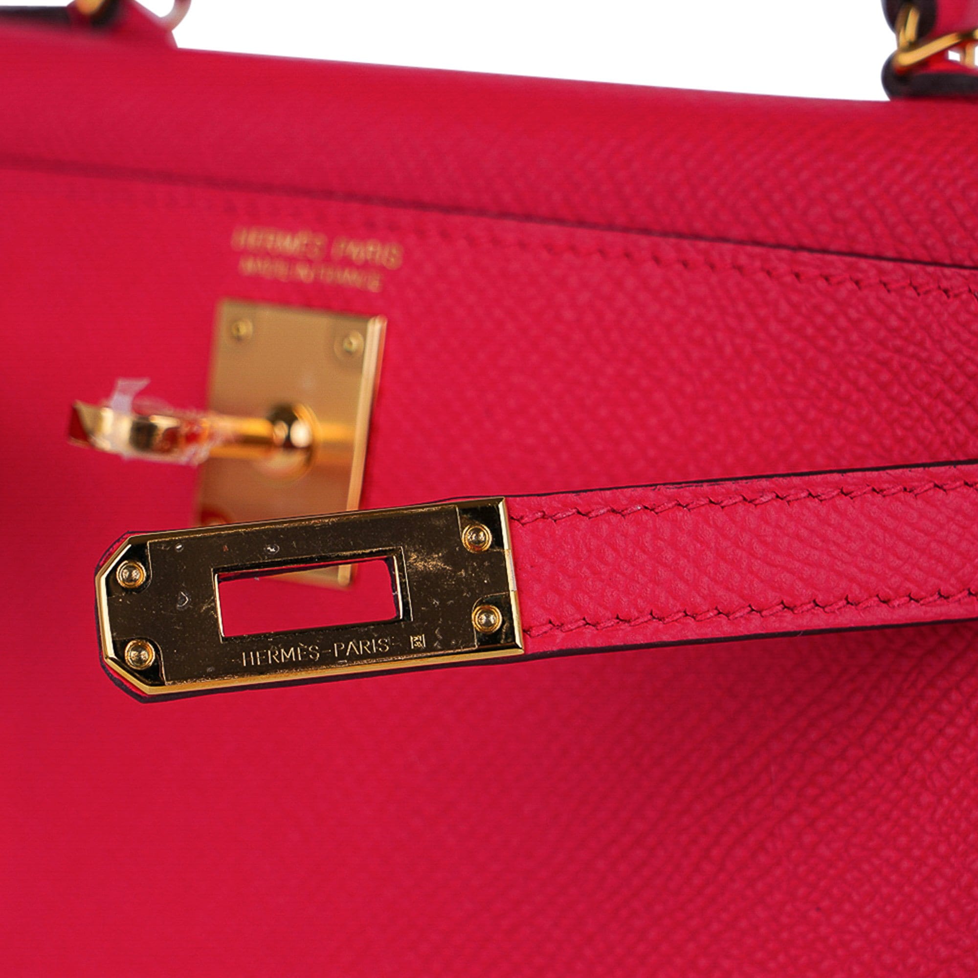 👜Kelly 20 Mini Sellier Bag Rose Extreme Epsom Gold Hardware New w/Box