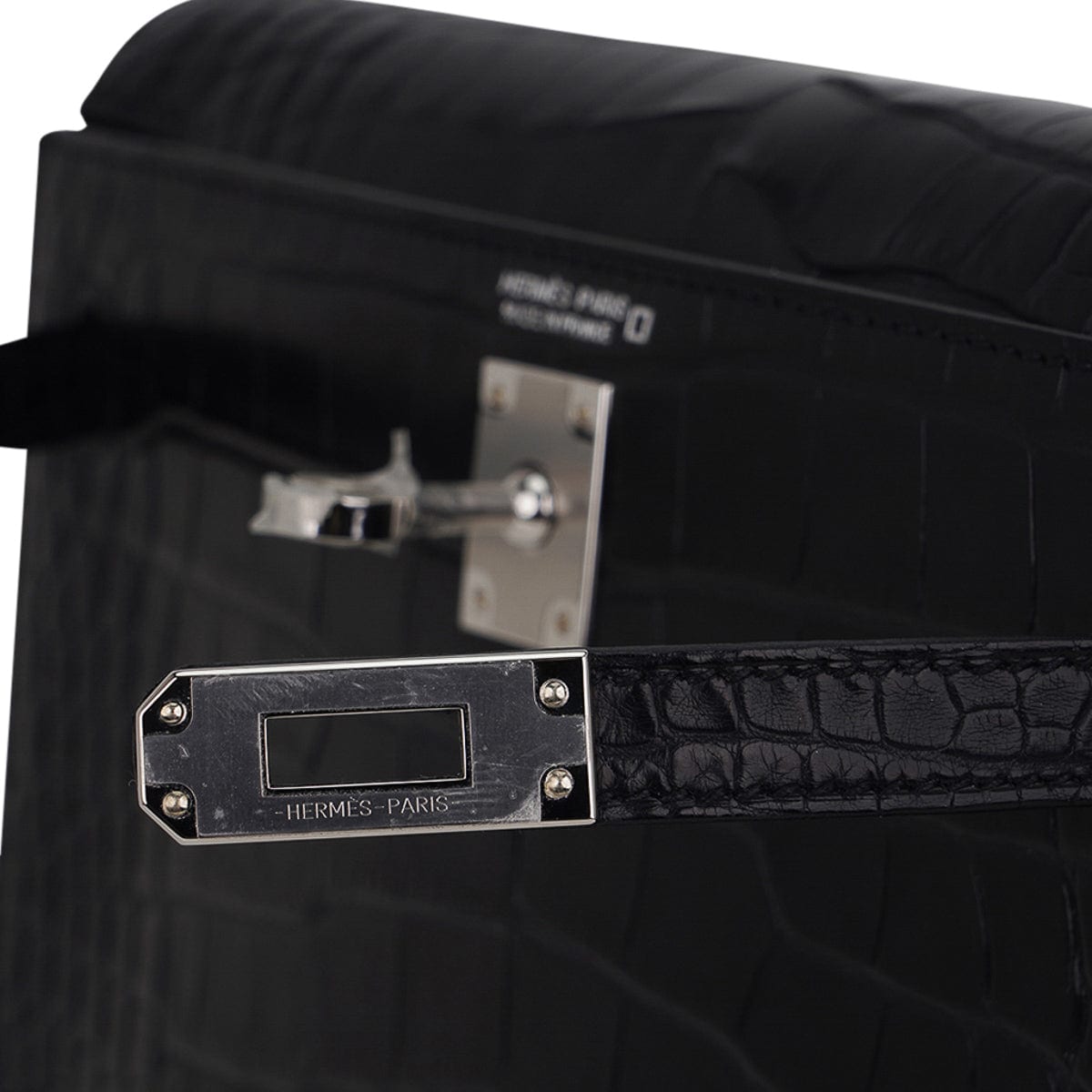 👜Limited Edition Kelly Danse Bag Matte Black Crocodile