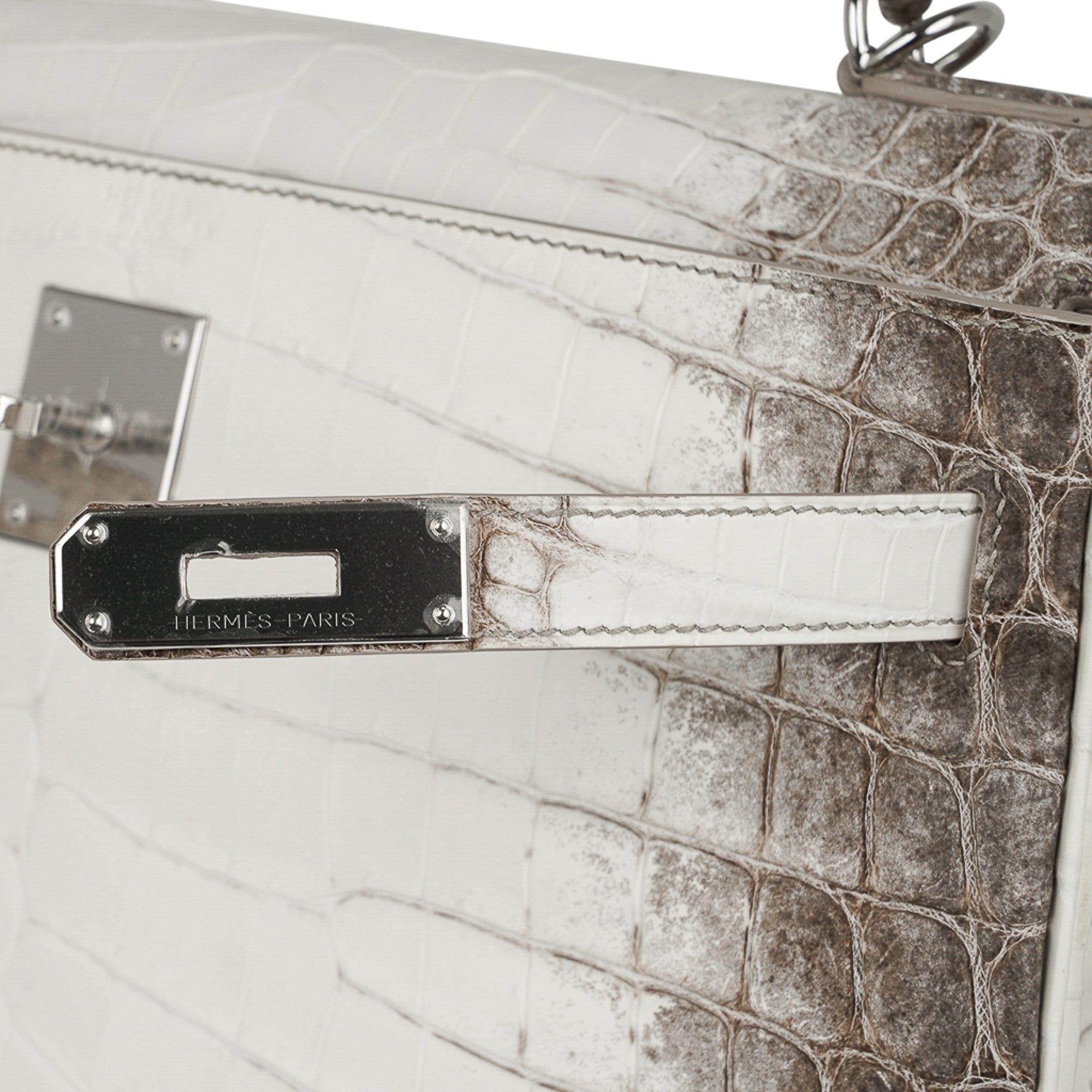 👜Limited Edition Kelly 32 Bag Himalaya Crocodile with Palladium Hardware
