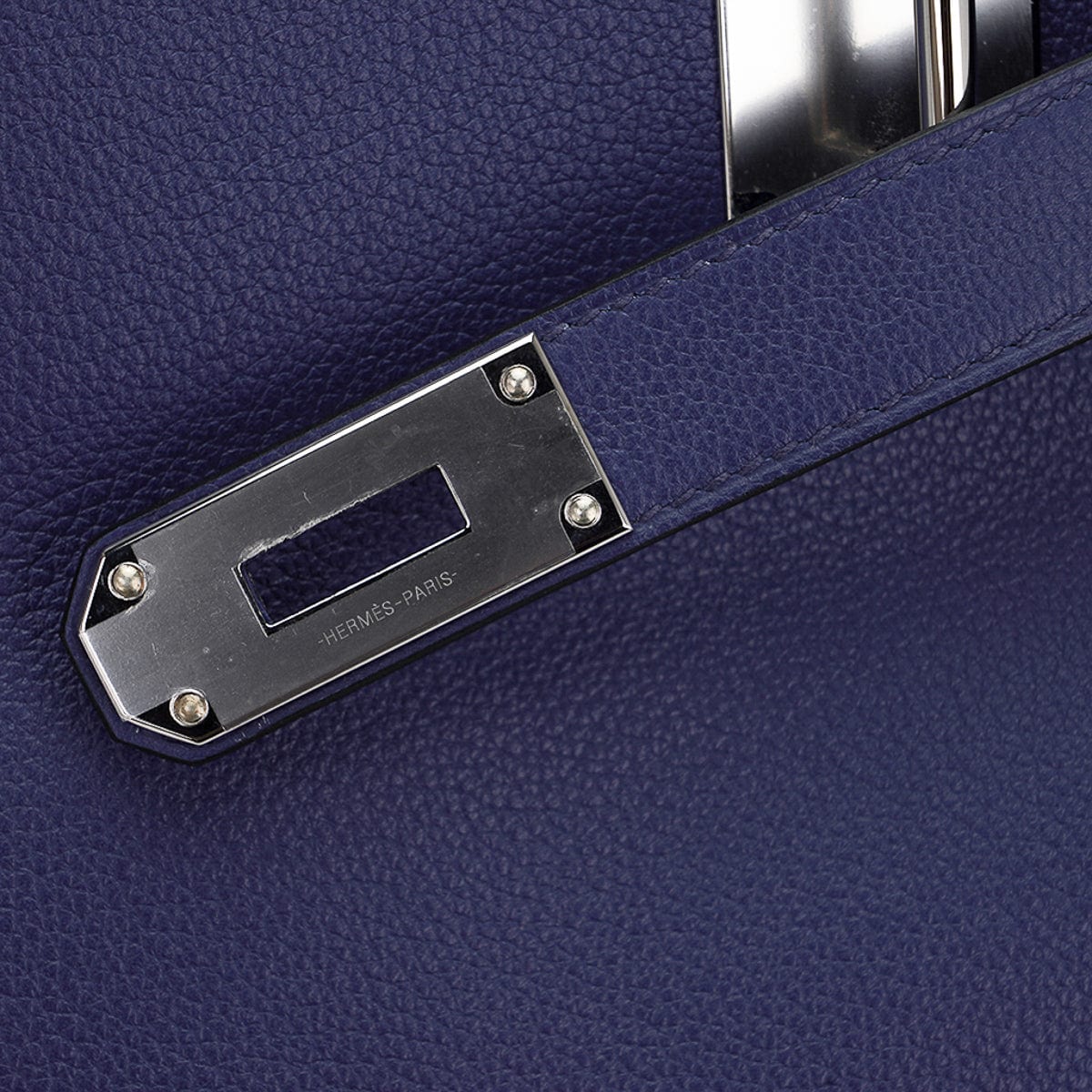 👜Kelly 50 Voyage Blue De Malte Bag Palladium Hardware Novillo Leather Limited Edition