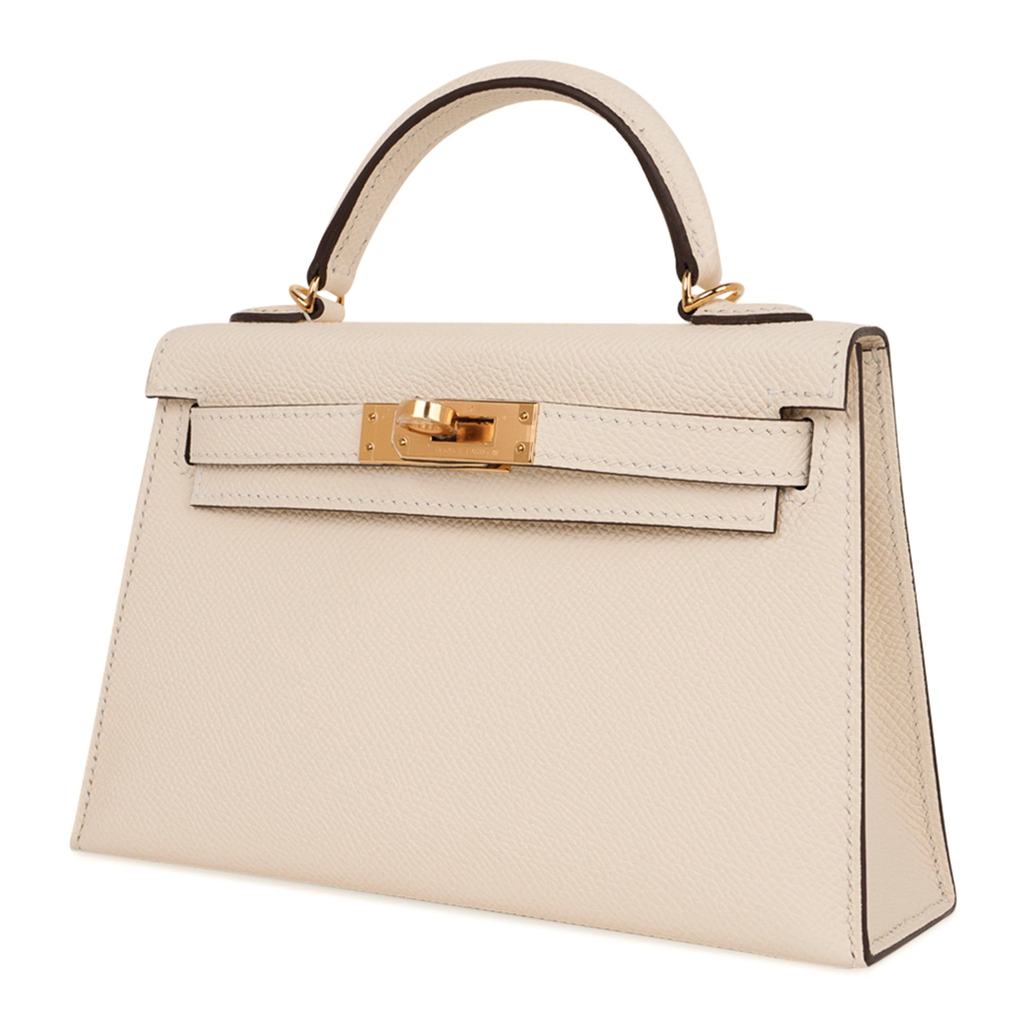 👜Mini Kelly 20 Bag Sellier Nata Epsom with Gold Hardware