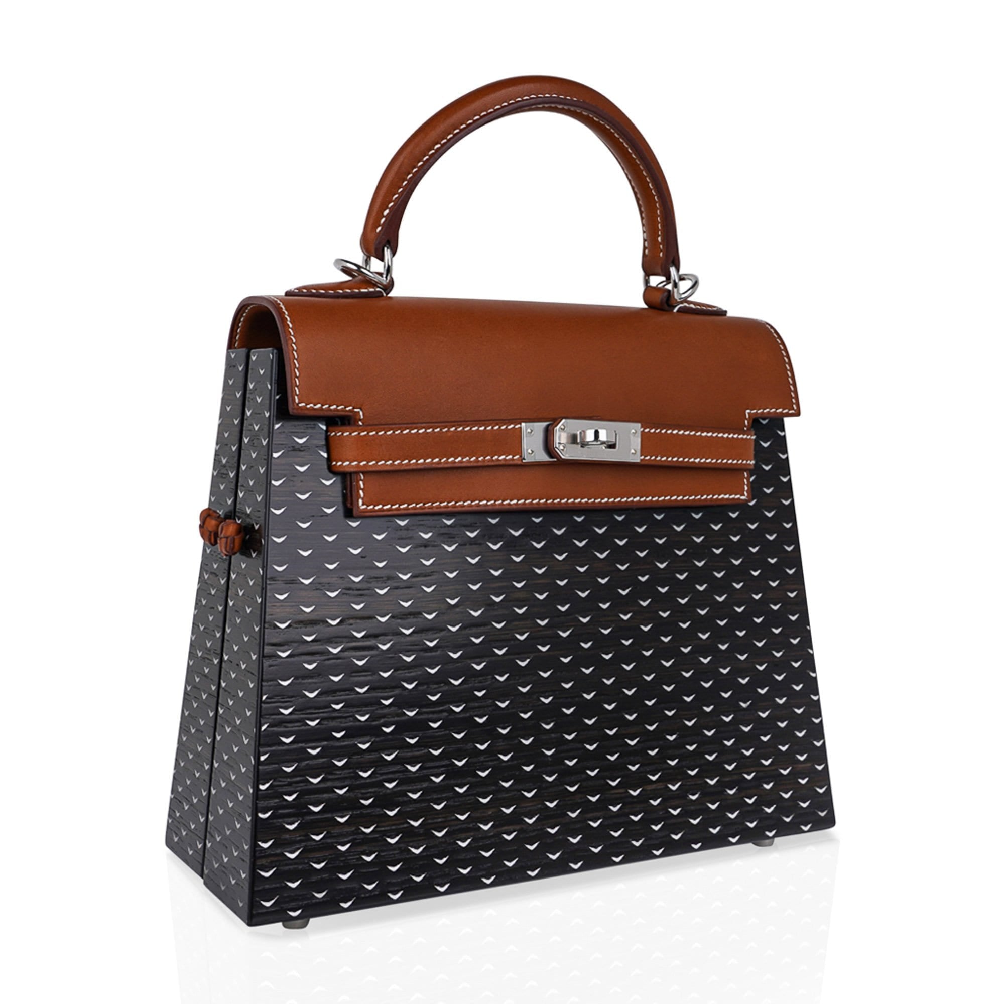 👜Limited Edition Kellywood 22 Bag Oak Bog, Barenia Leather, & Aluminum Inlay with Palladium Hardware